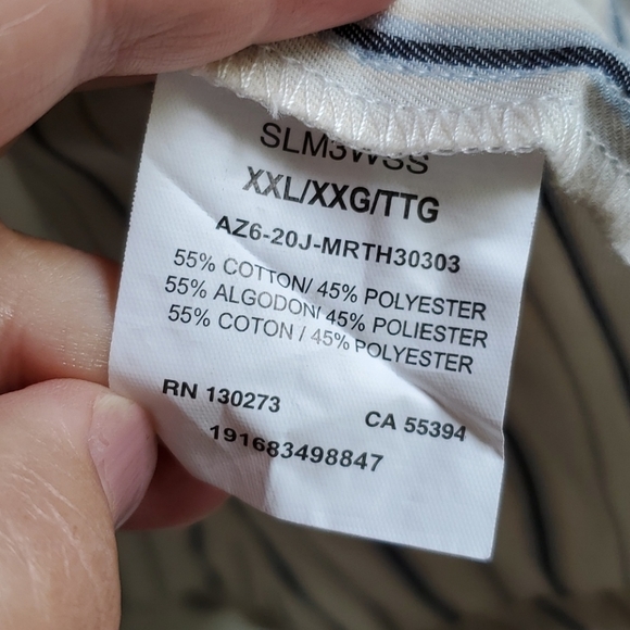 Lee Shape Illusions peasant blouse ticking stripe - Picture 7 of 8